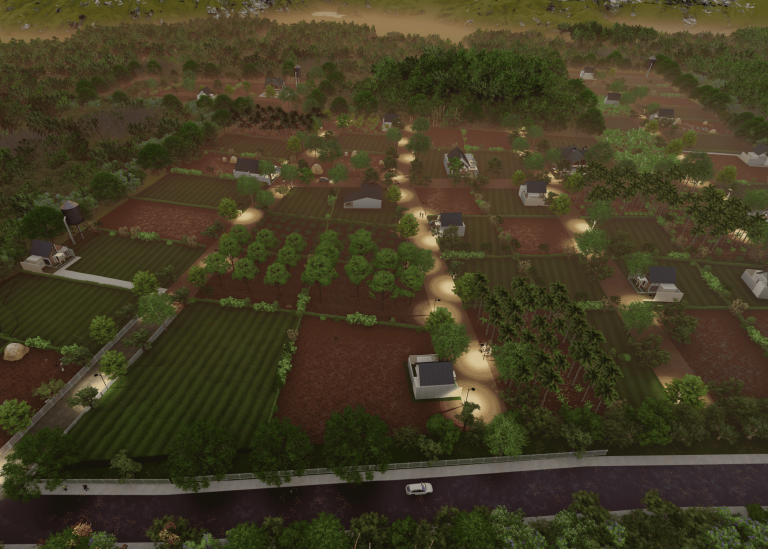 Nandanavana Farms - ariel view